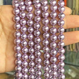 Purple Shell Pearl Beads Loose Spacer Beads Jewelry Making 6/8/10/12MM