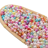 100Pcs 6-8mm Multicolor Round Beads Lmitation Pearls DIY
