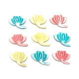 Dyed Pearl Shells Carved Lotus Jewelry Set