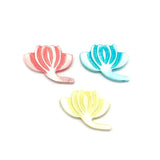 Dyed Pearl Shells Carved Lotus Jewelry Set
