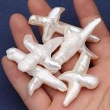 Freshwater Pearl Beads Cross Shape for DIY Jewelry Making