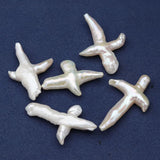 Freshwater Pearl Beads Cross Shape for DIY Jewelry Making