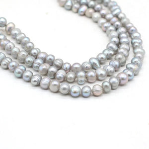 6-7mm Freshwater Pearl Bead Round Loose DIY Jewelry Necklace