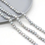 6-7mm Freshwater Pearl Bead Round Loose DIY Jewelry Necklace