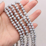 6-7mm Freshwater Pearl Bead Round Loose DIY Jewelry Necklace