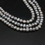 6-7mm Freshwater Pearl Bead Round Loose DIY Jewelry Necklace