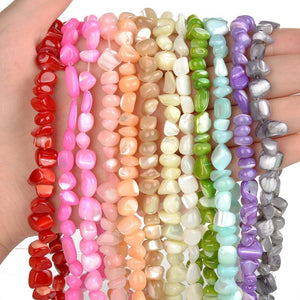 Multicolor Shell Pearl Beads Loose Spacer Beads 8mm