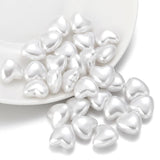 ABS Pearl Love Heart Beads for Jewelry Making Charms DIY