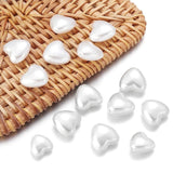 ABS Pearl Love Heart Beads for Jewelry Making Charms DIY