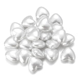 ABS Pearl Love Heart Beads for Jewelry Making Charms DIY