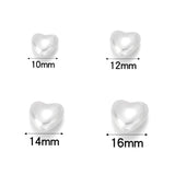 ABS Pearl Love Heart Beads for Jewelry Making Charms DIY