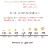 Yellow Shell Pearl Glitter Round Beads 4-9mm Jewelry Making