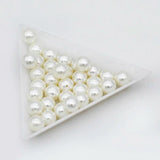 Pearl Button Beads for Jewelry Making DIY 6-12mm Round ABS Acrylic Half Drilled