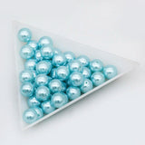 Pearl Button Beads for Jewelry Making DIY 6-12mm Round ABS Acrylic Half Drilled