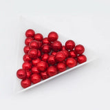 Pearl Button Beads for Jewelry Making DIY 6-12mm Round ABS Acrylic Half Drilled