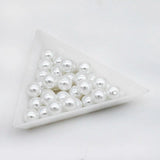 Pearl Button Beads for Jewelry Making DIY 6-12mm Round ABS Acrylic Half Drilled