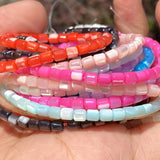 110pcs Colorful Shell Beads DIY Necklace Bracelet Accessory