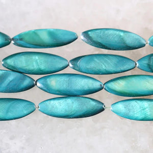 Green Mother Of Pearl Shell Loose Beads String