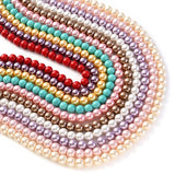 Colorful Pearl Beads Glass Loose Spacer Beads for DIY Bracelet Necklace