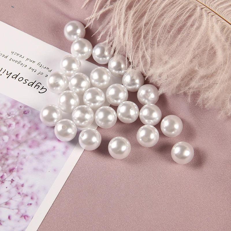 Smooth Round ABS Pearl Beads for Jewelry Making