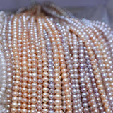 Natural Freshwater Pearl Beads High Rice Shape Punch Loose Beads