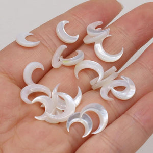 4pcs Natural Freshwater Shell Beads DIY Jewelry Making 12x12mm 10x10mm