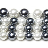 Grey Shell Pearl Round Spacer Beads 15''