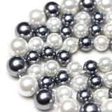 Grey Shell Pearl Round Spacer Beads 15''