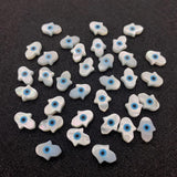 3 Pcs Natural Shell Evil Eye Mother-of-pearl Beads DIY Bracelet Necklace