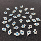 3 Pcs Natural Shell Evil Eye Mother-of-pearl Beads DIY Bracelet Necklace