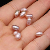 Freshwater Pearl Beads Rice Shape Punch Beads DIY Jewelry Making