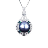 Romantic S925 Silver Freshwater Pearl Earrings Ring Necklace Set