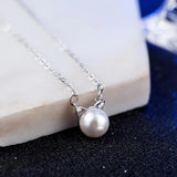Cat Shape Party Jewelry Set 925 Silver Necklace Stud Earrings Ring