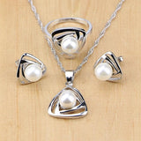 Freshwater Pearl 925 Silver Jewelry Sets Wedding Decoration for Women