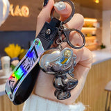 Dinosaur Doll Keychain Resin Animal Charm Key Chains Creative Car Bag Pendant