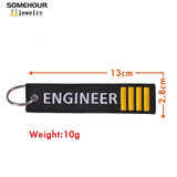 Embroider Aviation Keychain Collections Remove Before Flight Tag Holder