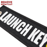 Embroider Aviation Keychain Collections Remove Before Flight Tag Holder