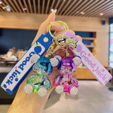 Violence Bear Key Chain Silicone Wrist Strap Doll Bag Charm Pendant
