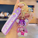 Violence Bear Key Chain Silicone Wrist Strap Doll Bag Charm Pendant