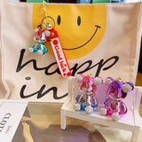 Violence Bear Key Chain Silicone Wrist Strap Doll Bag Charm Pendant