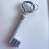Creative Big Key Shape Keychain Ins Style Silicone Pendant Decorative Keychain