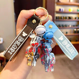 Gloomy Bear Key Chain Bearbrick Doll Violent Bear Graffiti Painting Keyring