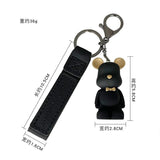 Dog Keychains Bear Key Chain Couple Ins Bag Pendant Car Leather Key Ring