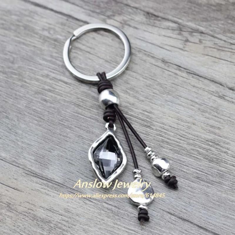 Anslow Crystal Custom Keychain For Women Key Chains Ring Gir