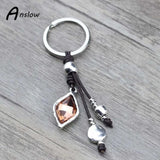 Anslow Crystal Custom Keychain For Women Key Chains Ring Gir