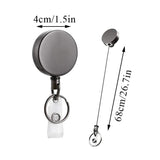 Retractable Pull Key Ring Chain Reel Extendable Belt Name Tag Badges Holder