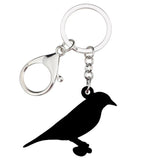 European Goldfinch Bird Key Chain Holder Ring Jewelry Women Girl Car Bag Pendant