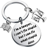 Scales of Justice Lawyer Keychain, Graduation Gift, I am Lawyer