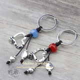 Anslow Leather Cord Heart Key Chain For Women