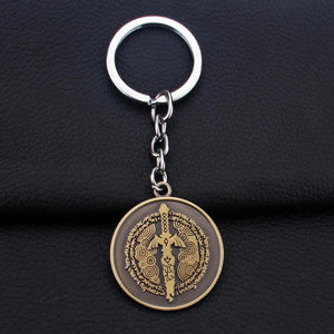 Kingdom Tears Vintage Keychain A Link to the Past Sword Pendant